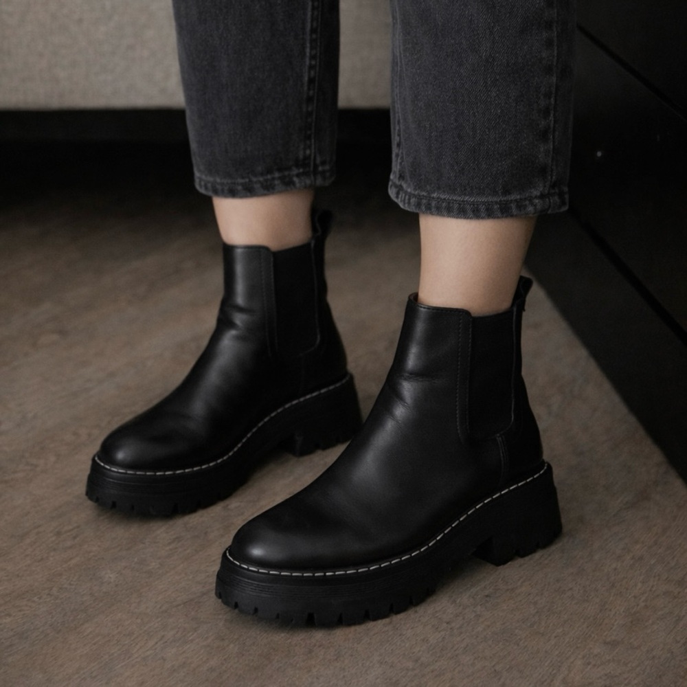 Marc Fisher Black Platform Boots